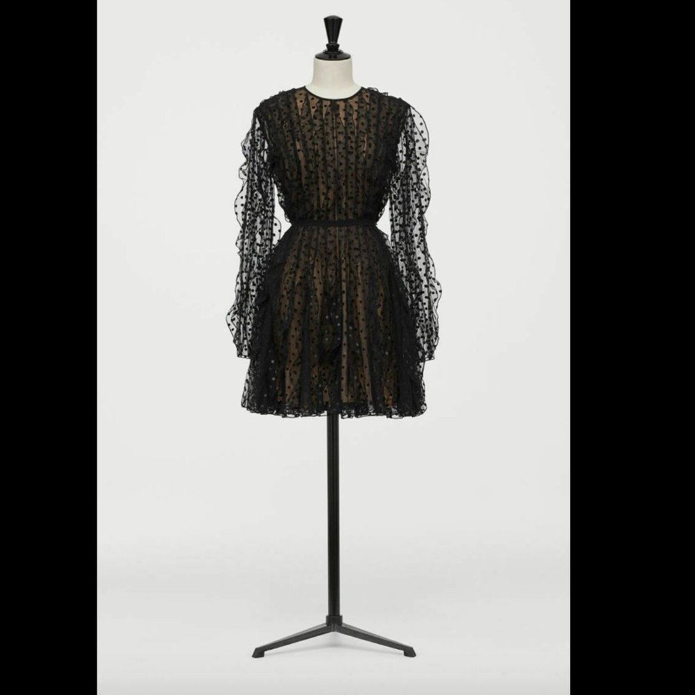 Giambattista Valli x H&M Black Tulle Dress 2 US